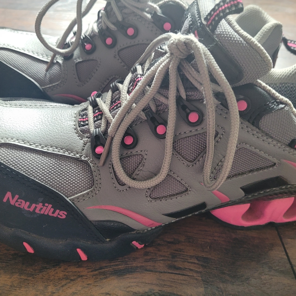 Nautilus Gray and Pink Athletic Shoes
